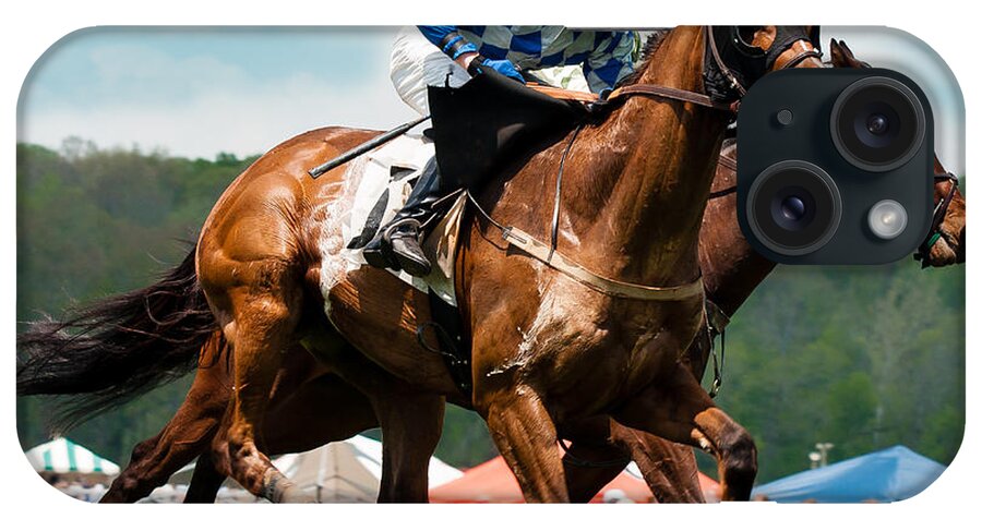 Steeplechase iPhone Case featuring the photograph The Race Is On by Robert L Jackson