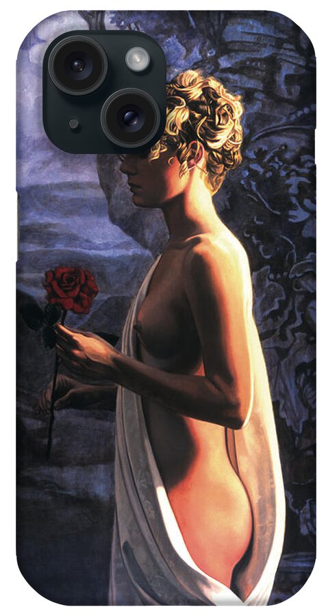 Whelan Art iPhone Case featuring the painting The Rose by Patrick Whelan