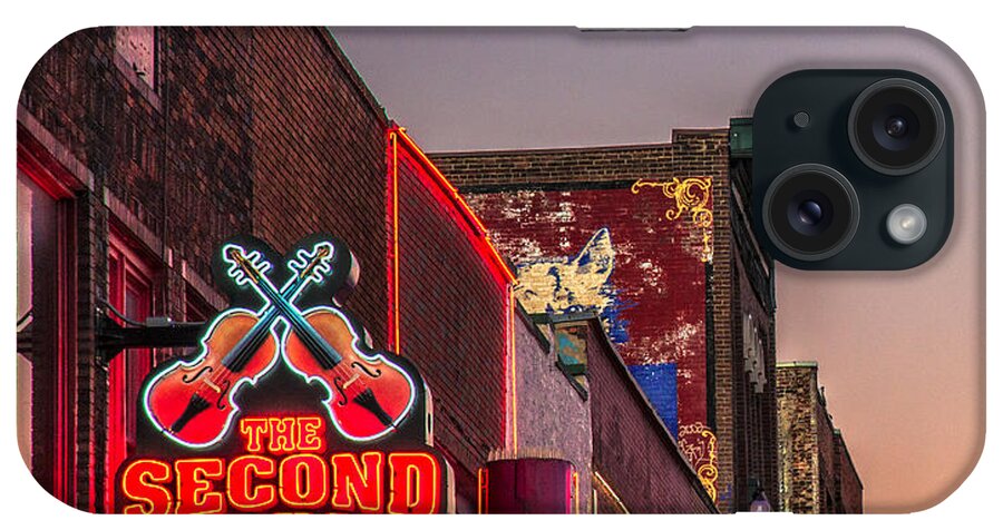 Honky Tonk iPhone Case featuring the photograph The Second Fiddle by Diana Powell
