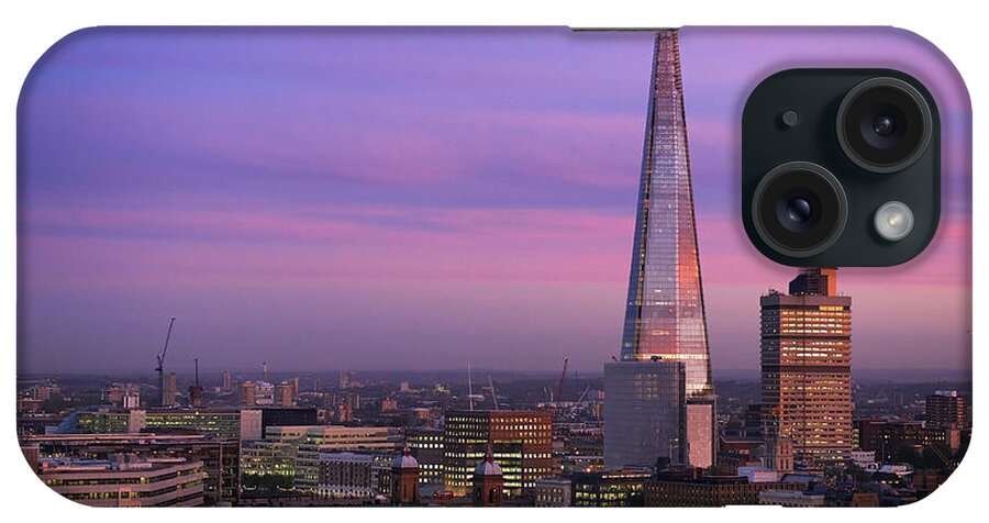 Corporate Business iPhone Case featuring the photograph The Shard At Sunset by John Lamb