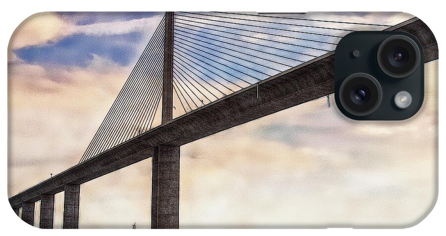 Bridge iPhone Case featuring the photograph The Skyway by Hanny Heim