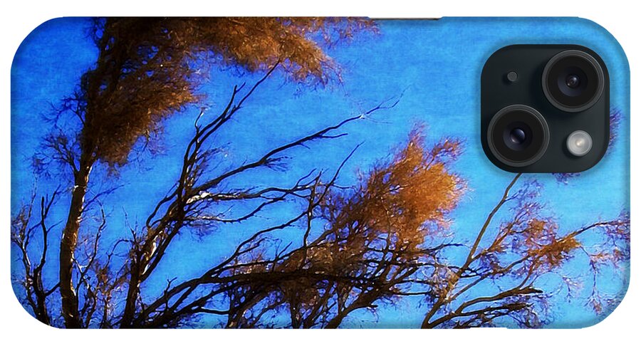 Smoke Tree iPhone Case featuring the photograph The Smoke Tree by Timothy Bulone