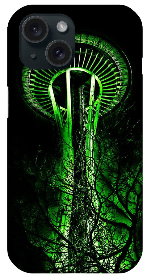 The Space Needle iPhone Case featuring the photograph The Space Needle in the Emerald City II by David Patterson