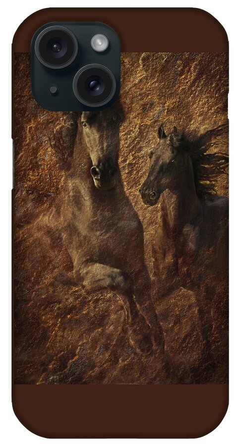 Dynamic Horses iPhone Case featuring the photograph The Spirit of Black Sterling by Melinda Hughes-Berland