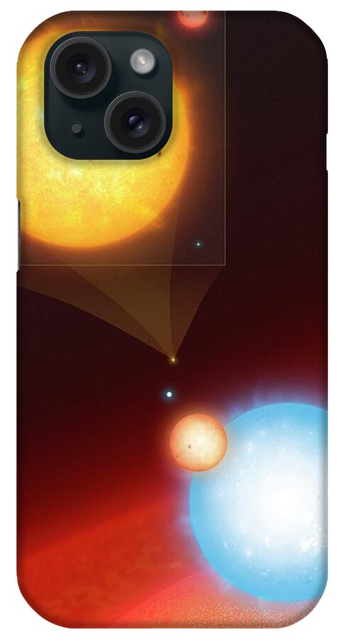 Astronomy iPhone Case featuring the photograph The Sun Compared To Seven Other Stars by Mark Garlick/science Photo Library