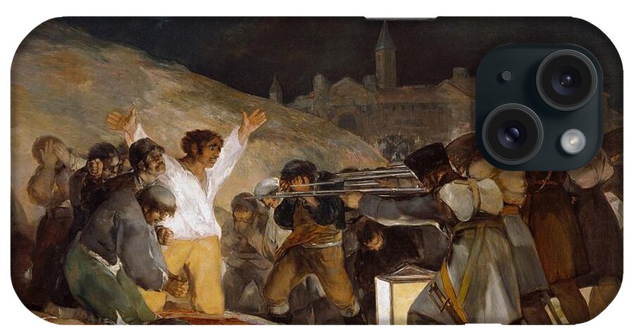 1814 iPhone Case featuring the painting The Third of May 1808 in Madrid by Francisco Goya