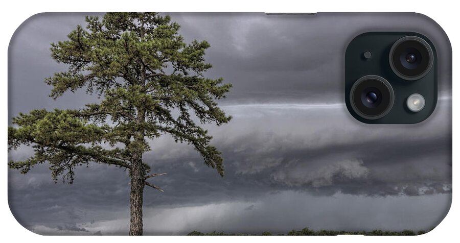 Thunderstorm iPhone Case featuring the photograph The Thunder Rolls - Storm - Pine Tree by Jason Politte