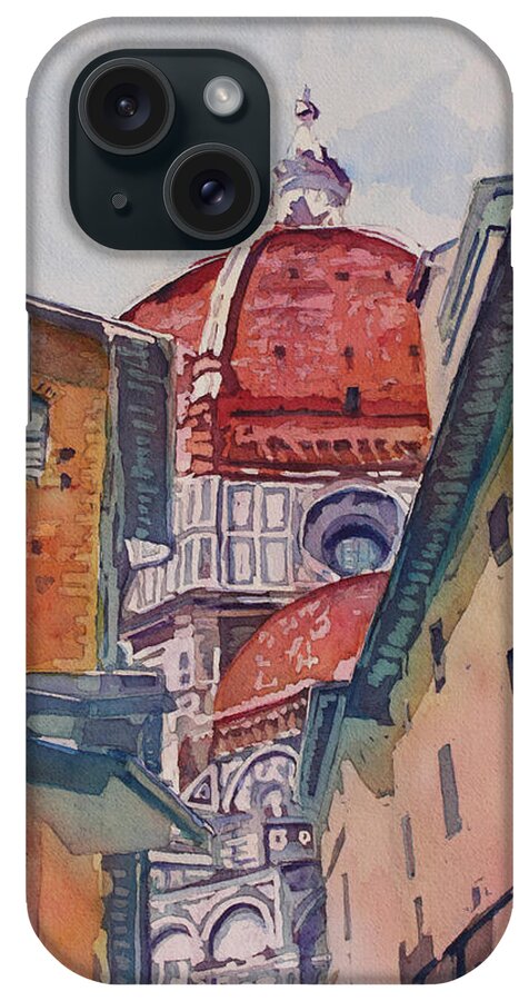 Duomo iPhone Case featuring the painting The Ultimate Alley View by Jenny Armitage