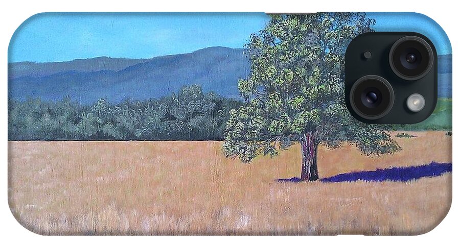 Oak Trees iPhone Case featuring the painting The View by Suzanne Theis