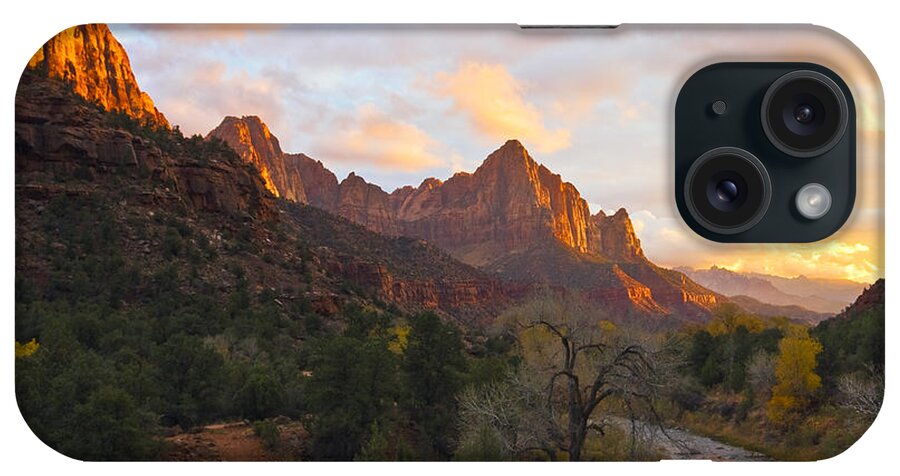Zion National Park iPhone Case featuring the photograph The Watchman by Gigi Ebert