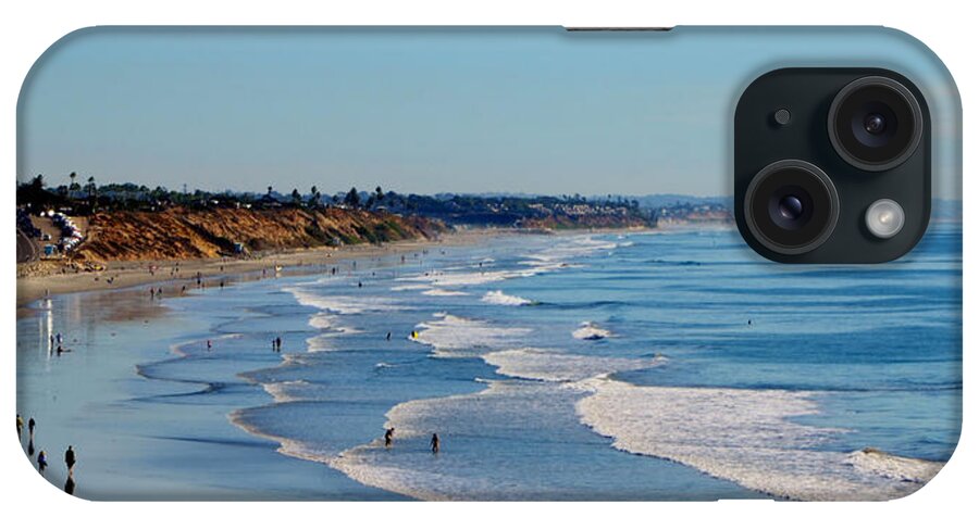 Ocean Photography iPhone Case featuring the photograph The Waves in Carlsbad Beach California by Marilyn MacCrakin
