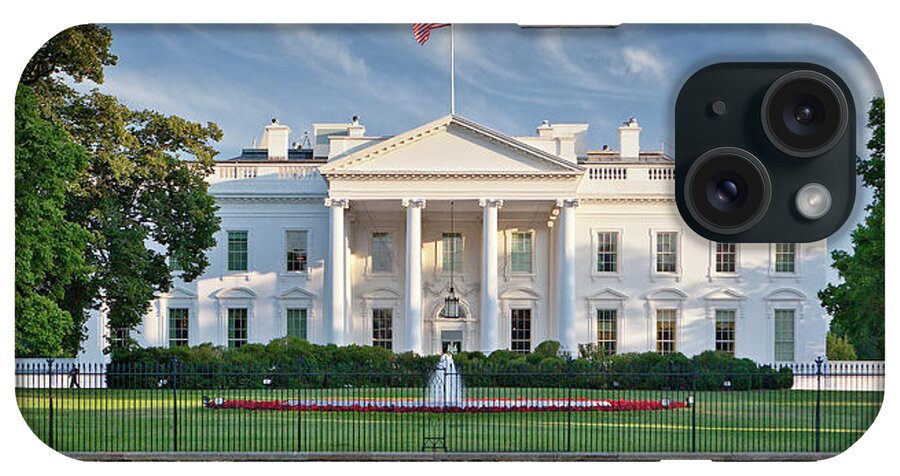 Flowerbed iPhone Case featuring the photograph The White House by Caroline Purser