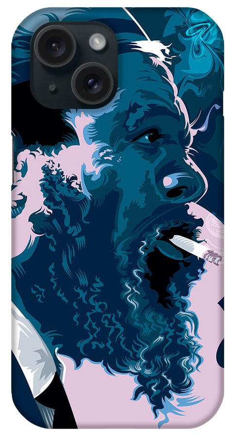 Thelonius Monk iPhone Case featuring the digital art Thelonius Monk by Garth Glazier