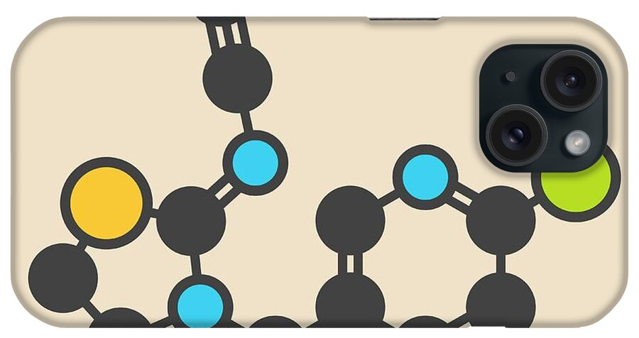 Thiacloprid iPhone Case featuring the photograph Thiacloprid Insecticide Molecule by Molekuul