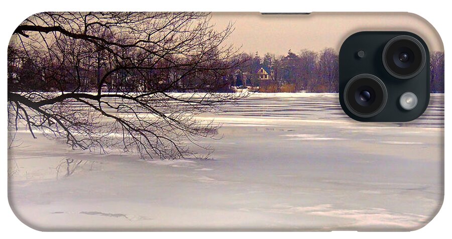 Landscape iPhone Case featuring the photograph Thin Ice by Mikki Cucuzzo