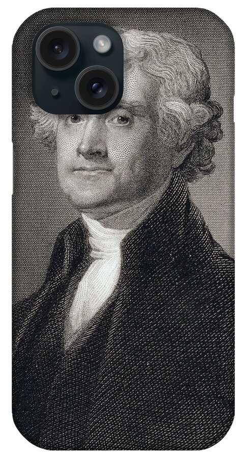 Thomas Jefferson iPhone Case featuring the painting Thomas Jefferson by Gilbert Stuart