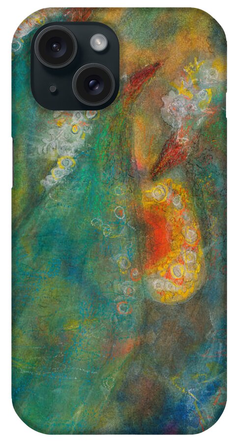 Dreams iPhone Case featuring the painting Three dreamers by Suzy Norris