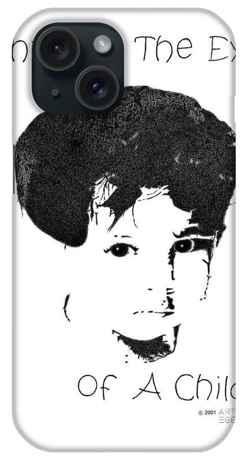 Child iPhone Case featuring the drawing Through the Eyes of a Child by Arthur Eggers