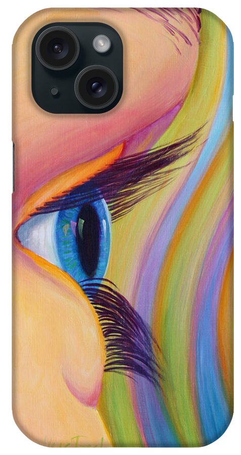 Eye iPhone Case featuring the painting Through the Eyes of a Child by Sandi Whetzel