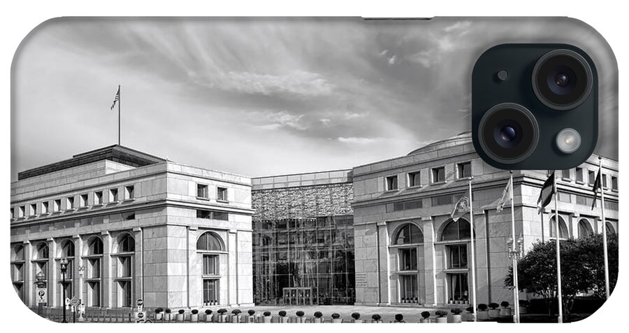 Washington iPhone Case featuring the photograph Thurgood Marshall Federal Judiciary Building by Olivier Le Queinec