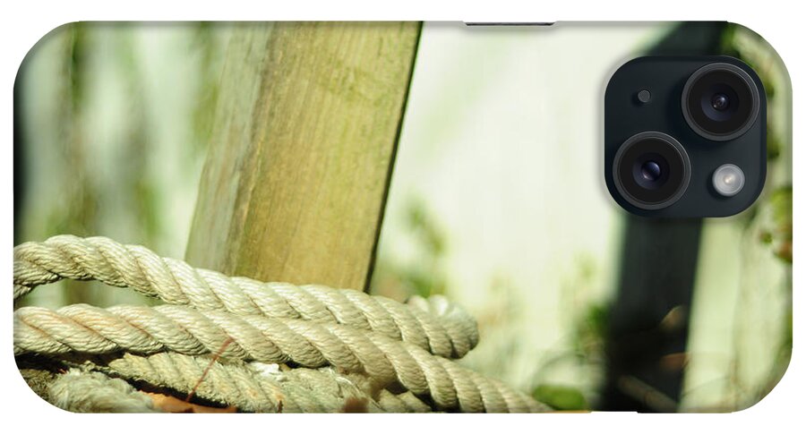 Fence Post iPhone Case featuring the photograph Ties by Rebecca Sherman