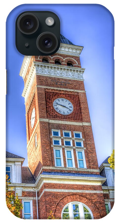 Clemson iPhone Case featuring the photograph Tillman Clock Tower by Harry B Brown