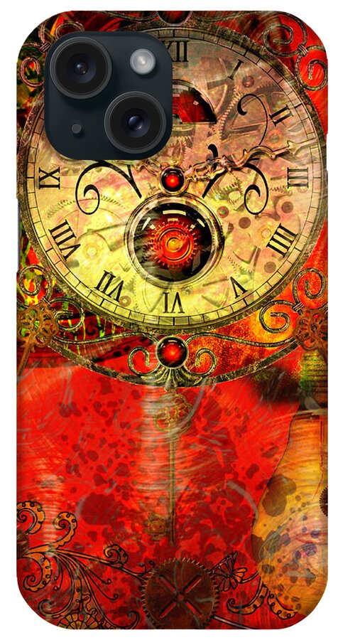 Time iPhone Case featuring the mixed media Time Passes by Ally White
