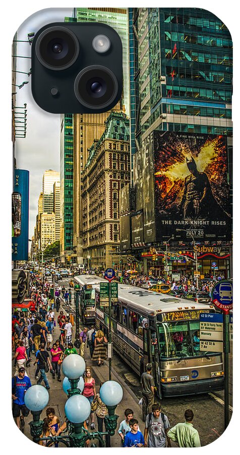 New York iPhone Case featuring the photograph Times Square by Theodore Jones