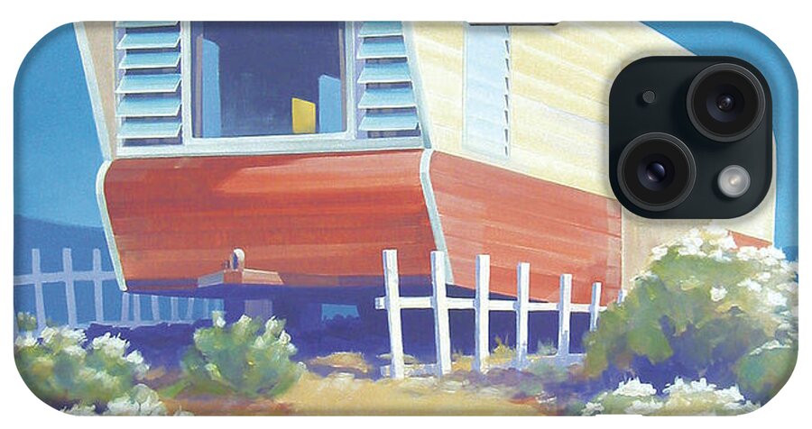 Mid Century iPhone Case featuring the painting TimeTraveler by Larry Hunter