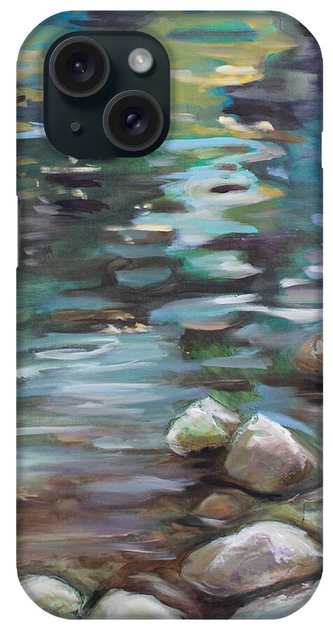 Spring iPhone Case featuring the painting Tinker Creek by Susan Bradbury