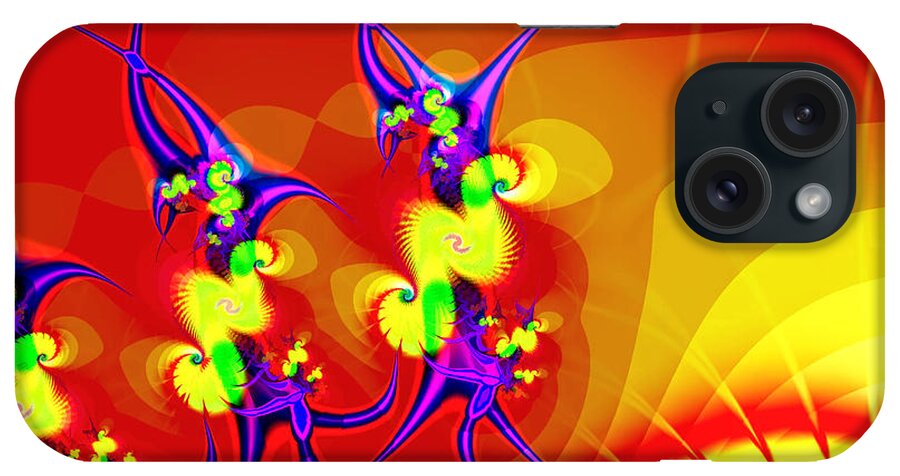 Art166.com iPhone Case featuring the digital art Tiny Dancers by Wendy J St Christopher