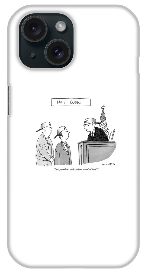 Dude Court iPhone Case