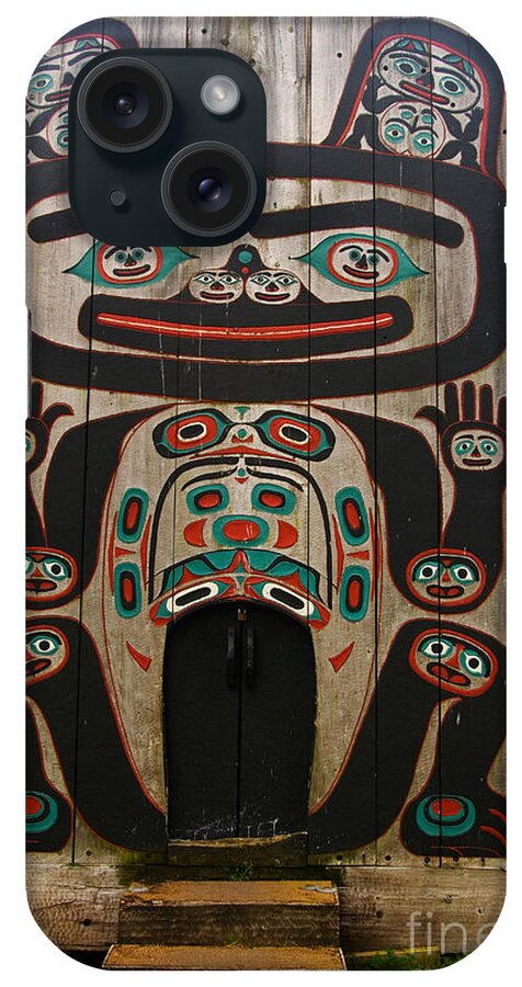 People iPhone Case featuring the photograph Tlingit Clan House by Ron Sanford