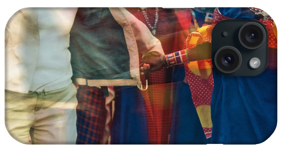 Maasai iPhone Case featuring the photograph To Hold Hands by Gwyn Newcombe
