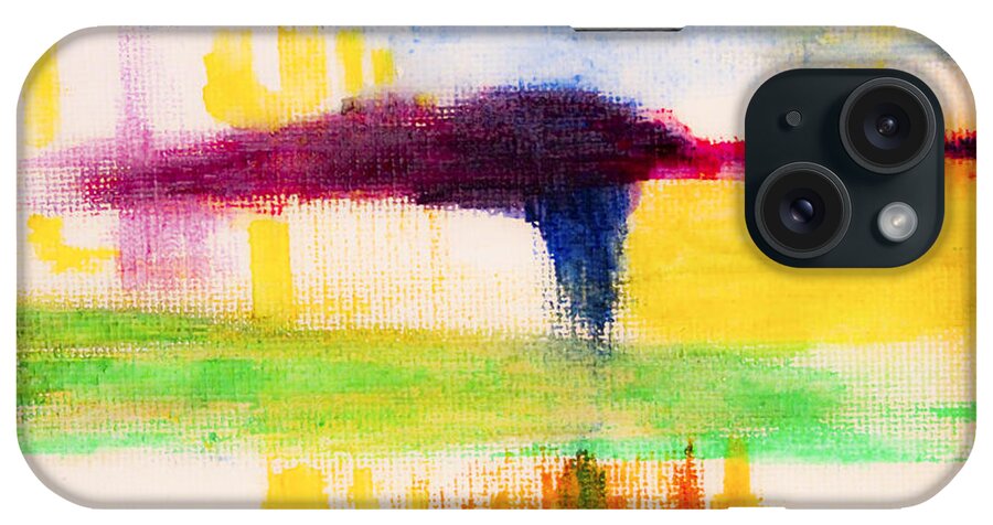 Acryllic Painting iPhone Case featuring the painting Today by Toni Somes