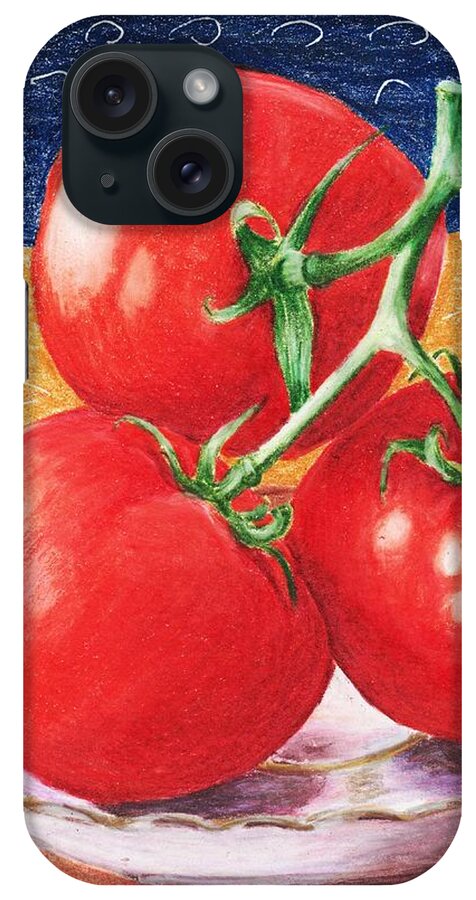 Weight iPhone Case featuring the painting Tomatoes by Anastasiya Malakhova