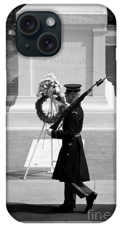 America iPhone Case featuring the photograph Tomb of the Unknown Soldier by Inge Johnsson