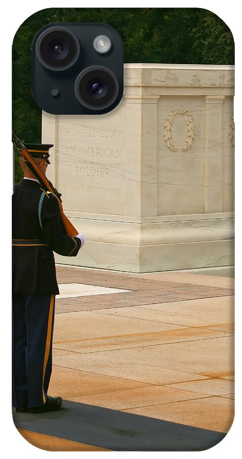 Unknown Soldier iPhone Case featuring the photograph Tomb of the Unknown Soldier by Kim Hojnacki