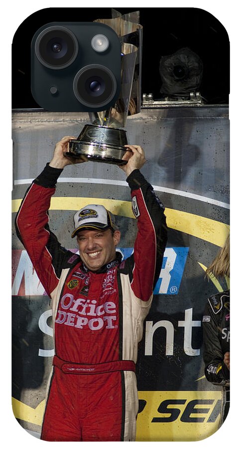 Tony Stewart iPhone Case featuring the photograph Tony Stewart Cup Champ 3 by Kevin Cable
