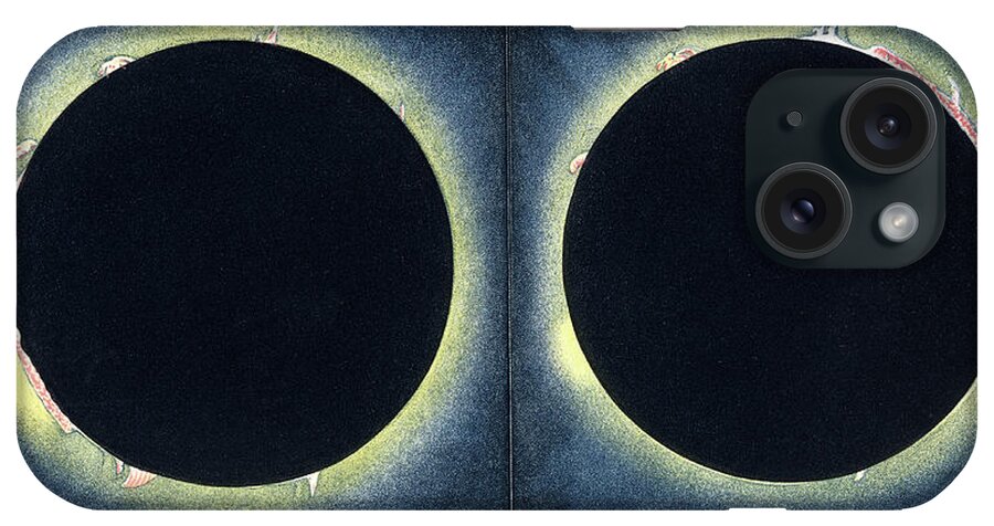 19th Century iPhone Case featuring the photograph Total Solar Eclipse by Collection Abecasis