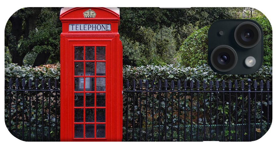 London iPhone Case featuring the photograph Traditional red telephone box in London by Dutourdumonde Photography