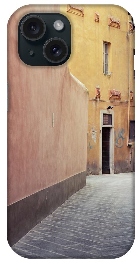 Saturated Color iPhone Case featuring the photograph Traditional Street In Pisa, Tuscany by Marcoventuriniautieri