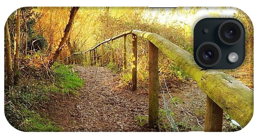 Instagram iPhone Case featuring the photograph Trailhead In Hartshill Hayes Country by Polly Rhodes