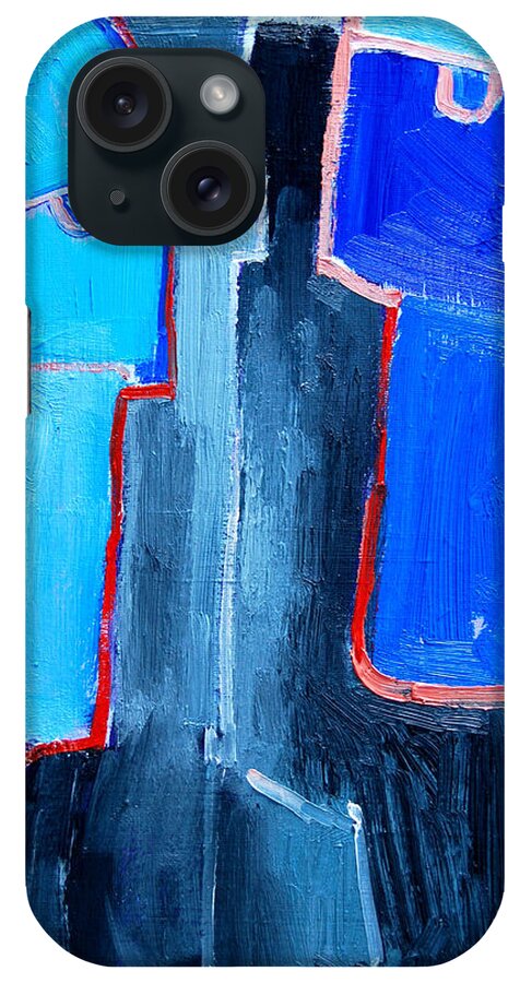 Abstract iPhone Case featuring the painting Translucent Togetherness by Ana Maria Edulescu