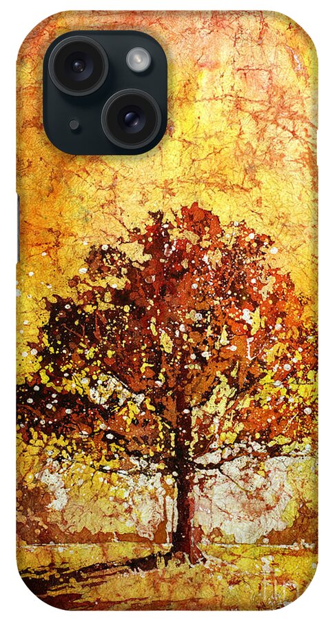 Art Society North Carolina iPhone Case featuring the painting Tree on Fire by Ryan Fox
