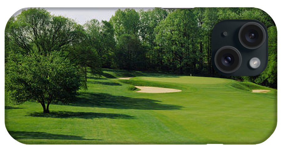 Photography iPhone Case featuring the photograph Trees On A Golf Course, Baltimore by Panoramic Images