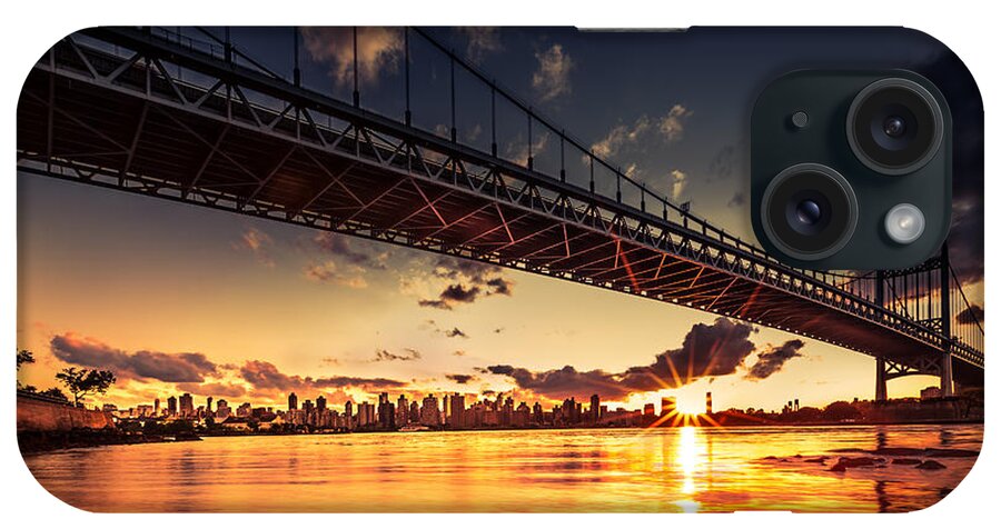 Astoria Park iPhone Case featuring the photograph Triboro Sunset by Mihai Andritoiu