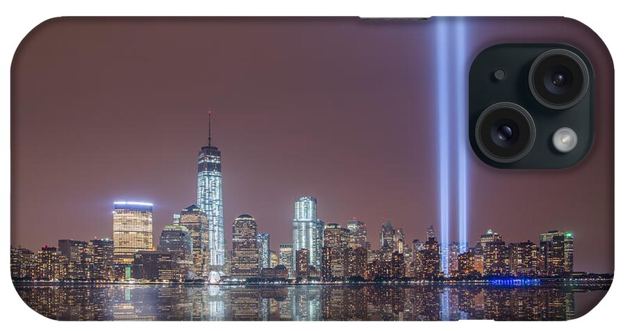 Nyc iPhone Case featuring the photograph Tribute in Light by Michael Ver Sprill