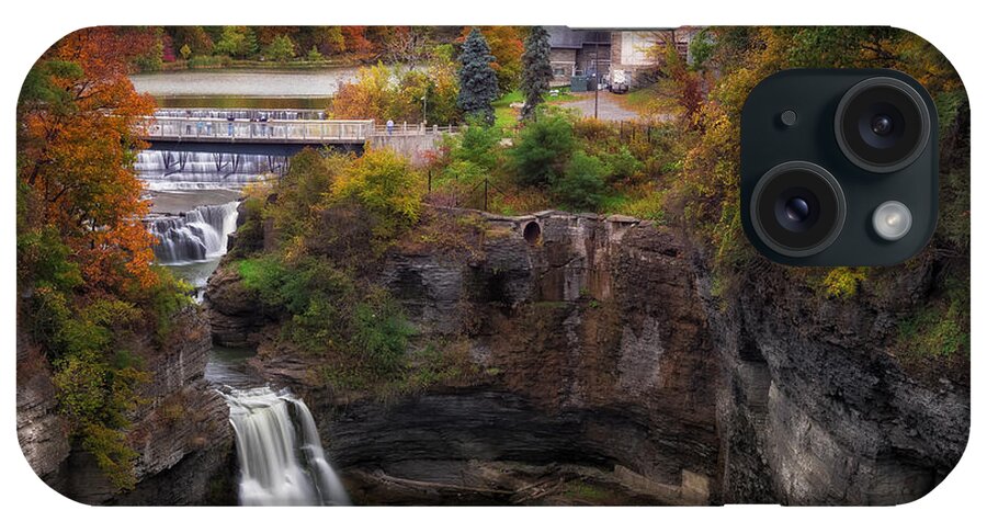 Triphammer Falls iPhone Case featuring the photograph Triphammer Falls by Mark Papke