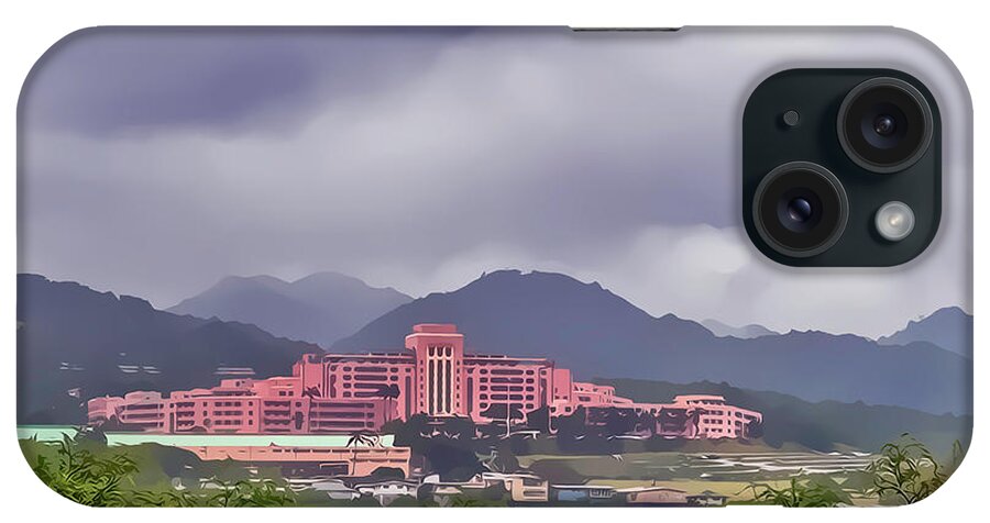 Hawaii iPhone Case featuring the photograph Tripler Army Medical Center by Dan McManus